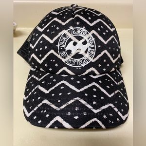 Men baseball cap in black and white